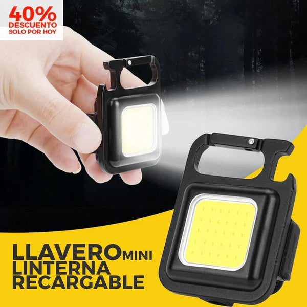 LLAVERO LINTERNA LED RECARGABLE - 800 LÚMENES